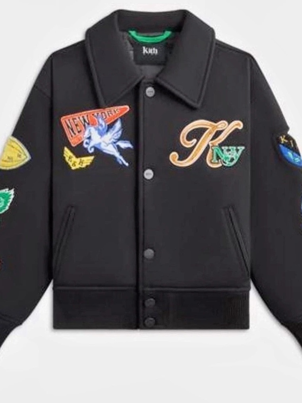 Kith Kids NY to The World Varsity Coaches Jacket Black Size 3T